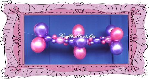 Girlande aus kleinen Girlanden-Luftballons mit 30 cm Latex-Luftballons